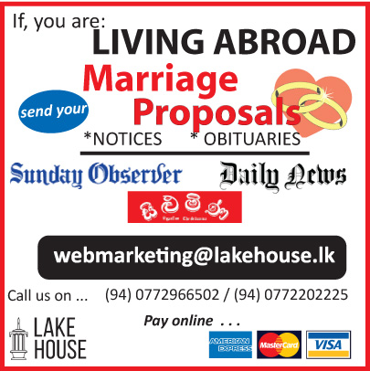 Marriage Proposals - Sunday Observer