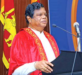 Minister Dr. Banduala Gunawardena addressing the ceremony