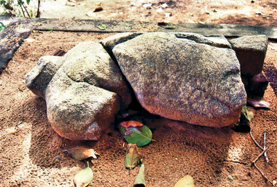  The restored torso of the Buddha at the Godavaya temple