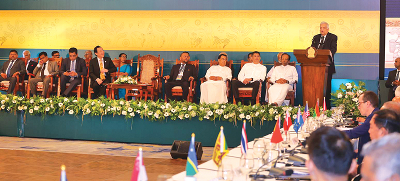 President Ranil Wickremesinghe delivers the keynote address