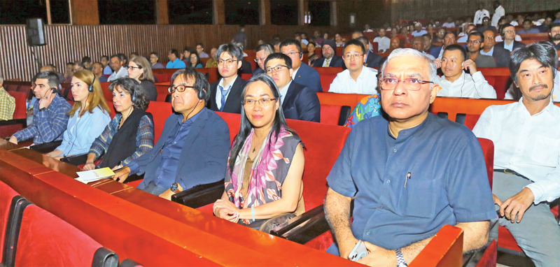 Ambassadors, High Commissioners and foreign invitees at the event. Pic: Chinthaka Kumarasinghe