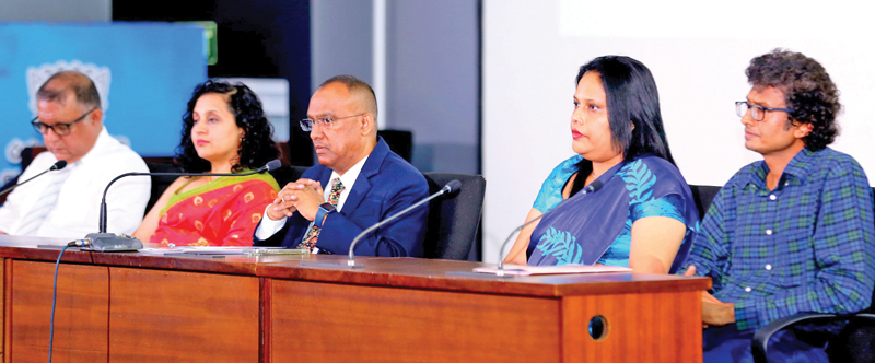 ANCL, Unilever and Commercial Bank officials at the press briefing