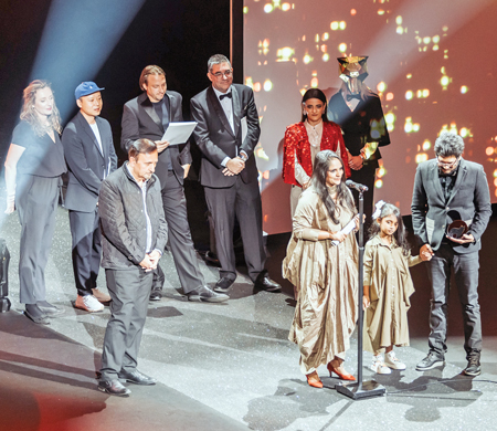 Ilango Ram and Hiranya Perera at the Tallinn Black Night Awards 2023