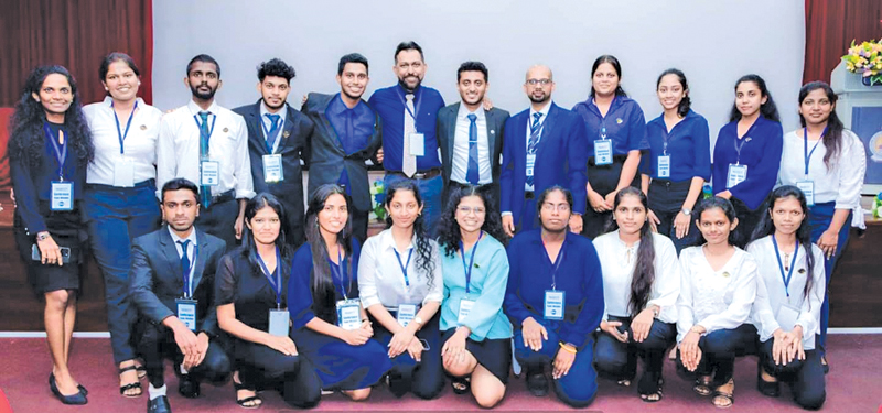 Members of the gravel club of the Faculty of Agriculture and  Plantation Management, Wayamba University with the conference organising team