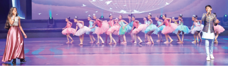 A dance item at the ceremony