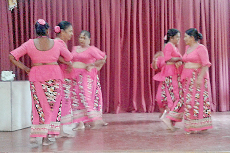 A dance item by Eastern Province society members