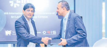 Left _ Professor Veranja Karunaratne , Vice Chancellor, Sri Lanka Technology Campus Right_ Dr. Ravi Fernando, Chairman_ CEO of Global Strategic Corporate Sustainability Pvt. Ltd