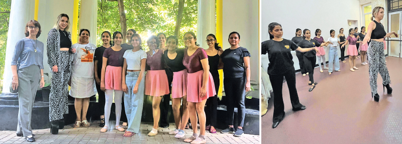Valery Gamza with Russian Cultural Centre Ballet students