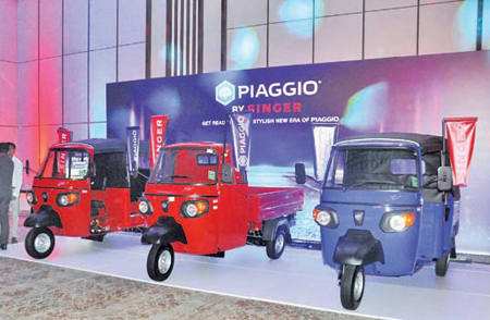 The Piaggio three wheeler range