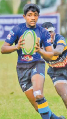 Action from the match between Vidyartha and Sri Sumangala