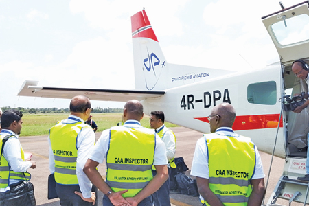 Inspection carried out by CAA inspectors at Jaffna Airport