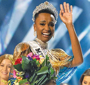 Zozibini Tunzi was crowned Miss Universe in 2019