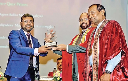 Winning the Science Communication Award presented by the Sri Lanka Association for the Advancement of Science