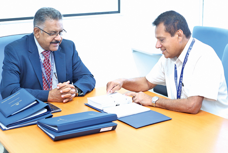 Air Vice Marshal Lal Perere (retd.) Accountable Manager and Group Captain Pulasthi Jalyasinha (Retd.) Consultant-Flight Operations